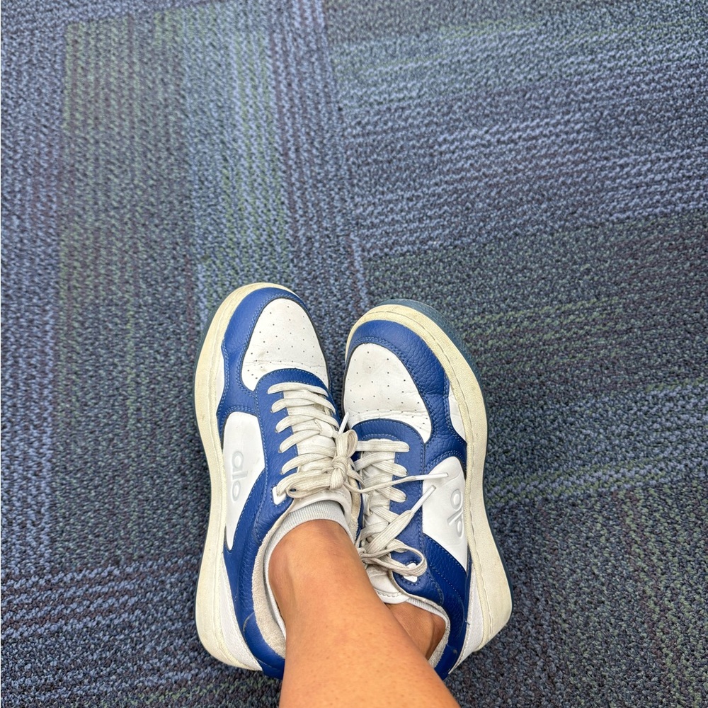 ALO Yoga Blue and White Women's Shoes